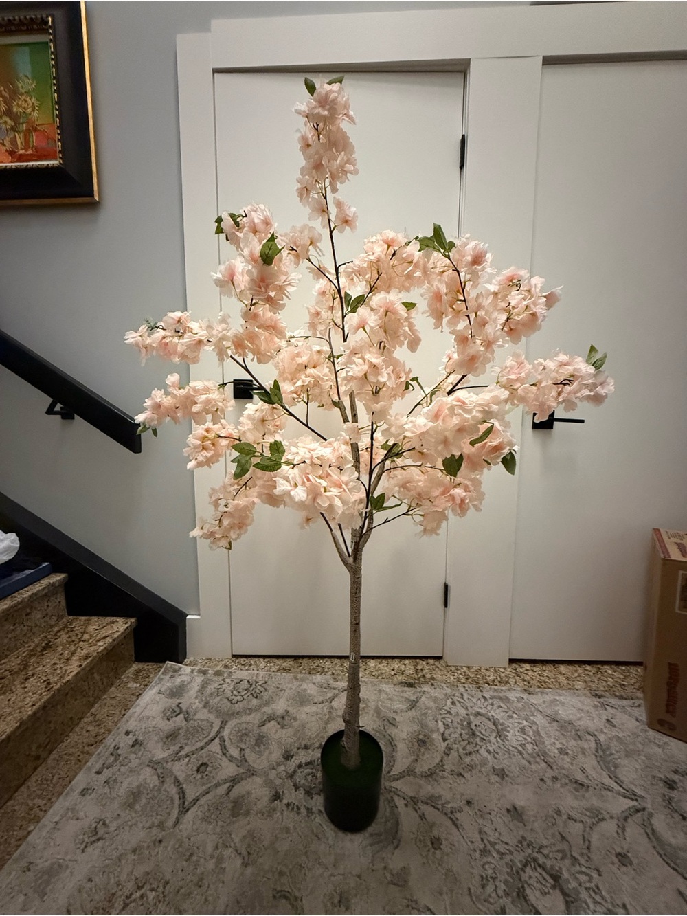 Blush Pink Artificial Cherry Blossom Tree - Home Accents